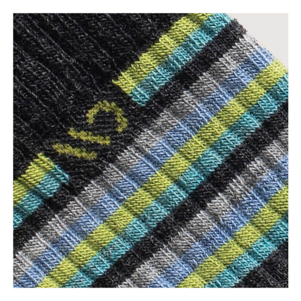 Wide Open Women's Multi Stripe Cushioned Micro Crew Socks