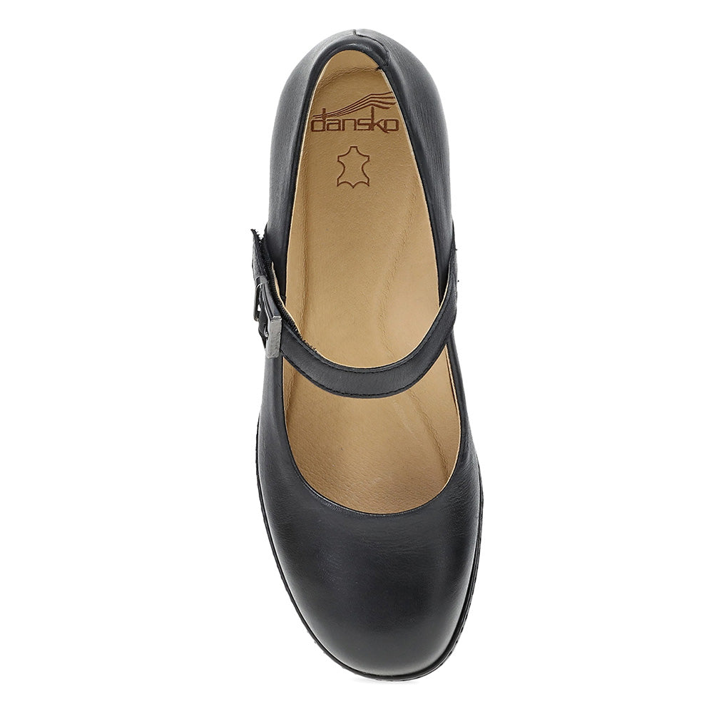 Dansko Women's Marybeth Black Leather Mary Jane