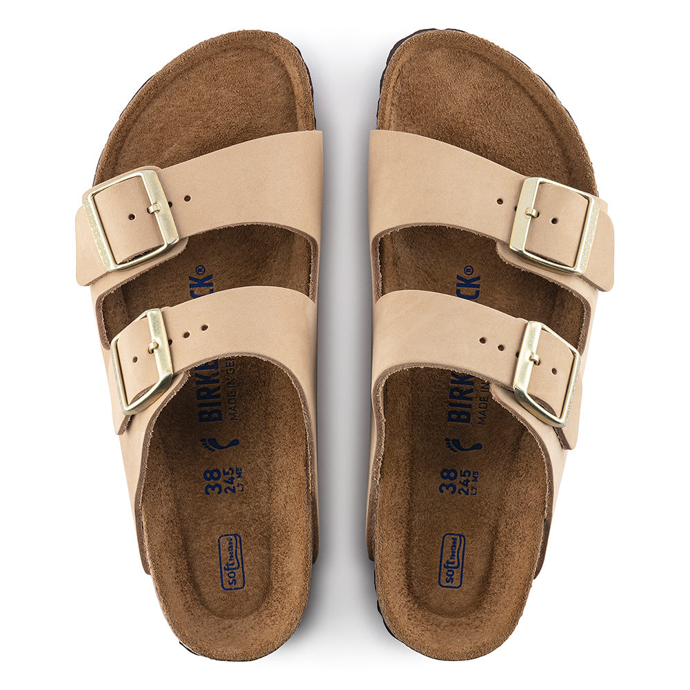 Birkenstock Arizona Nubuck Leather Sandcastle