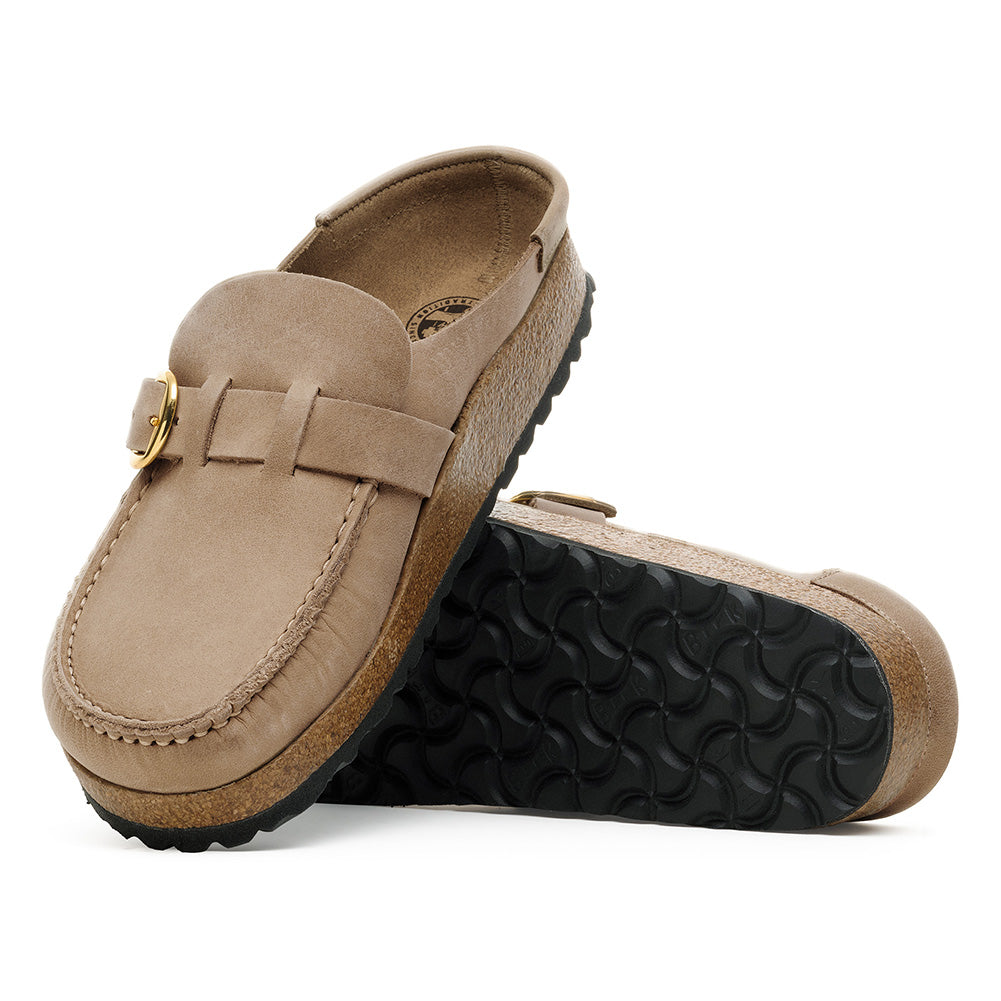 Birkenstock Women's Buckley Oiled Leather Tobacco Brown Clog