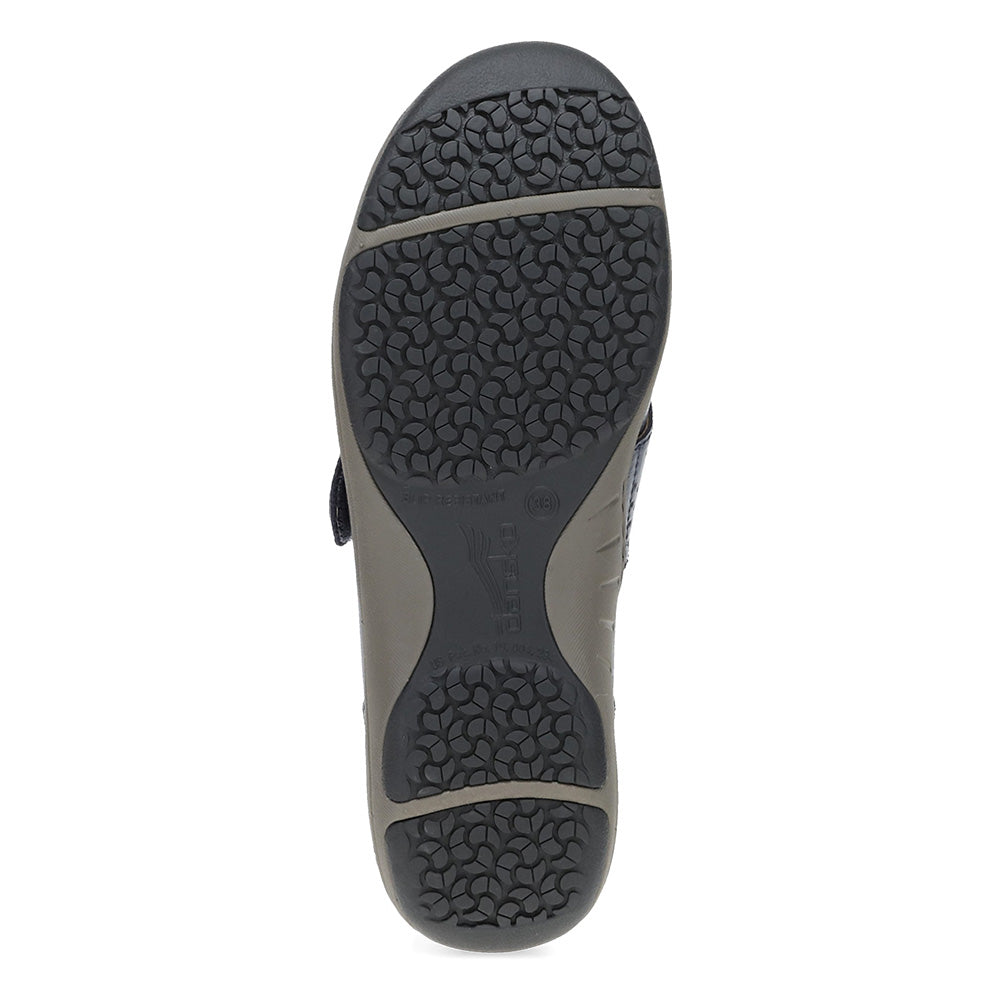 Dansko Women's Sallie Navy Waxy Burnished Sneaker