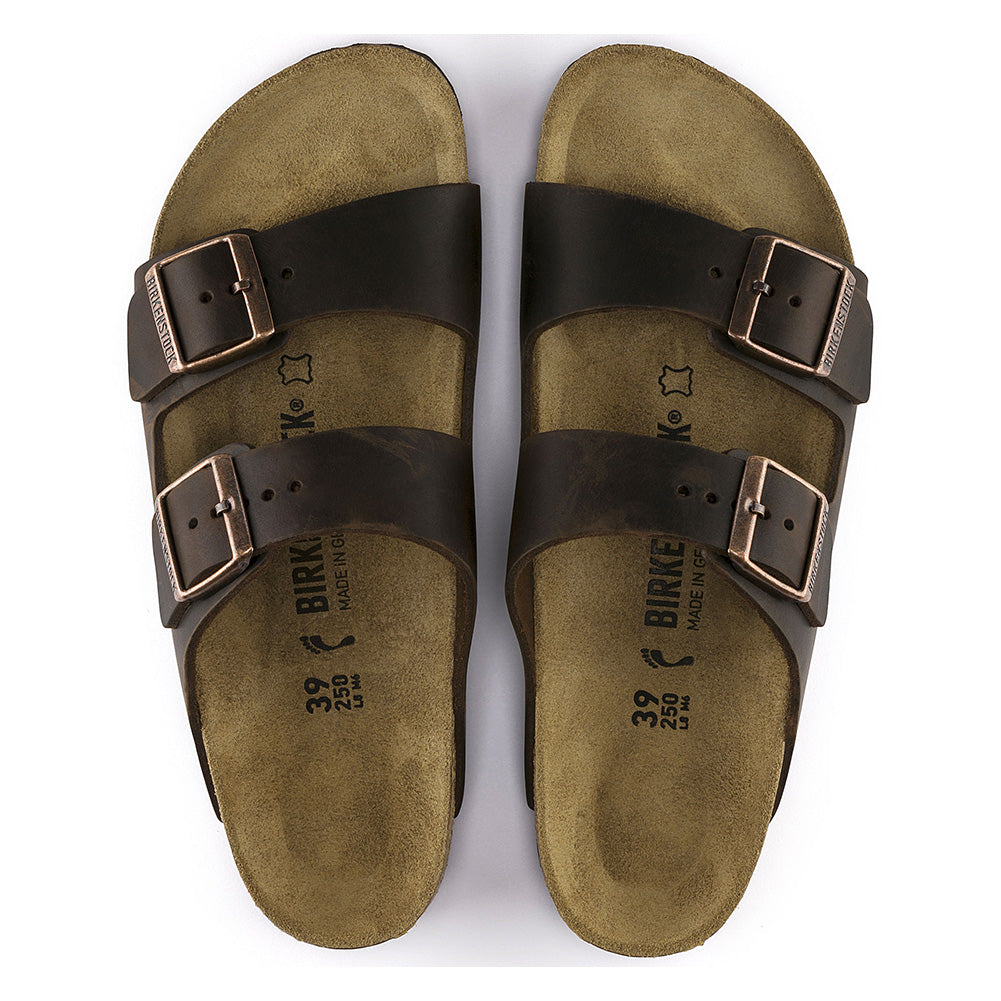 Birkenstock Unisex Arizona Oiled Leather Habana Sandals