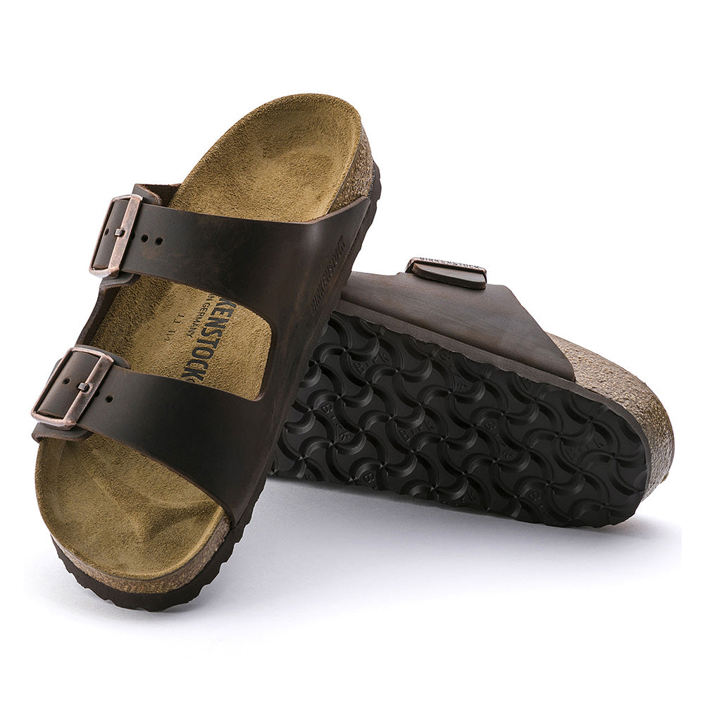 Birkenstock Unisex Arizona Oiled Leather Habana Sandals