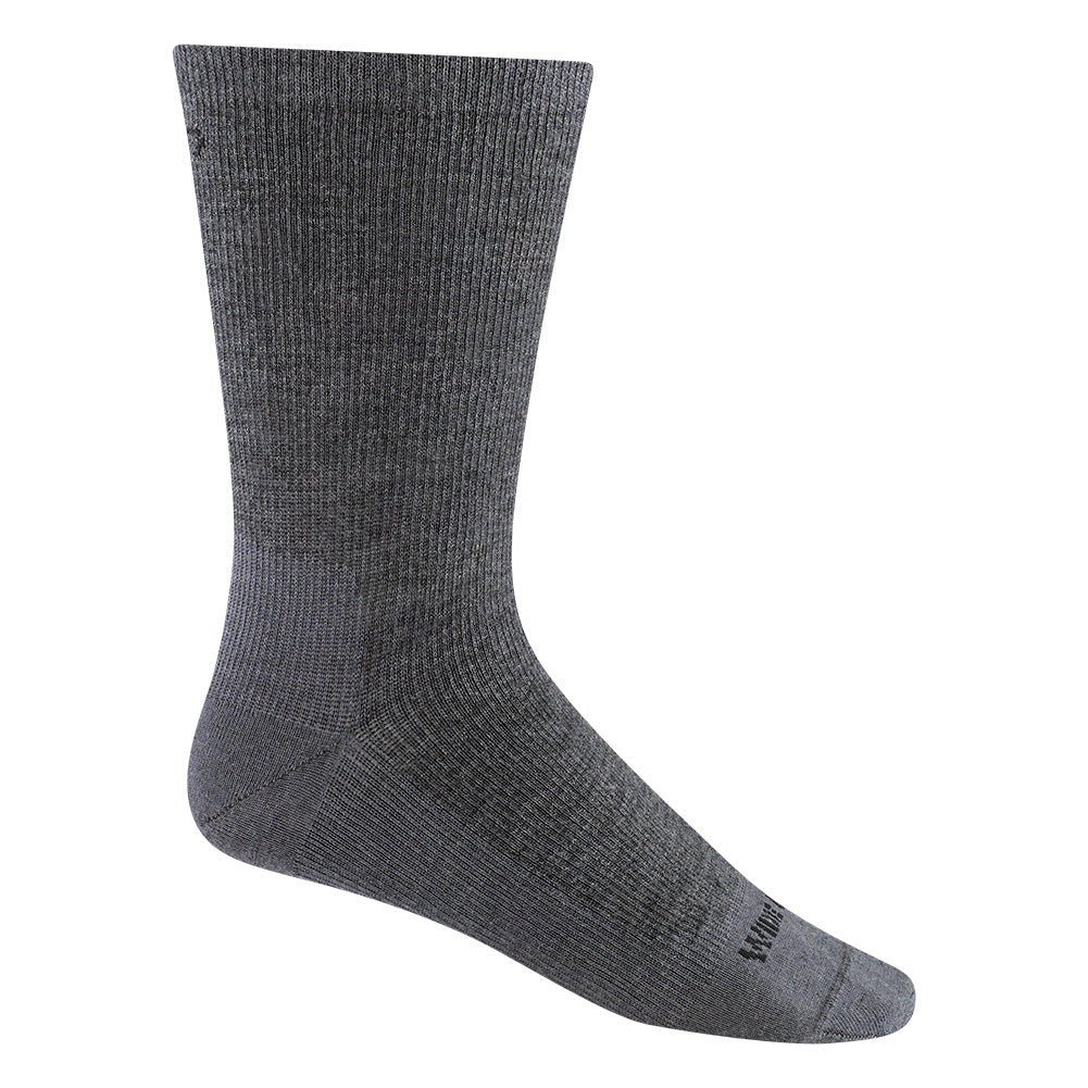 Wide Open Men's Solid Lightweight Crew Socks