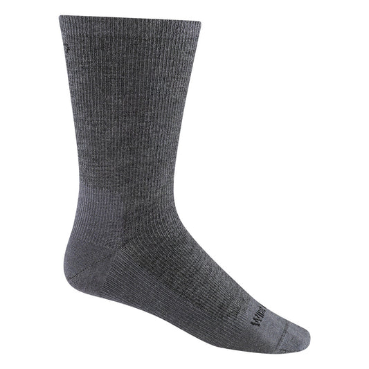 Wide Open Men's Solid Lightweight Crew Socks