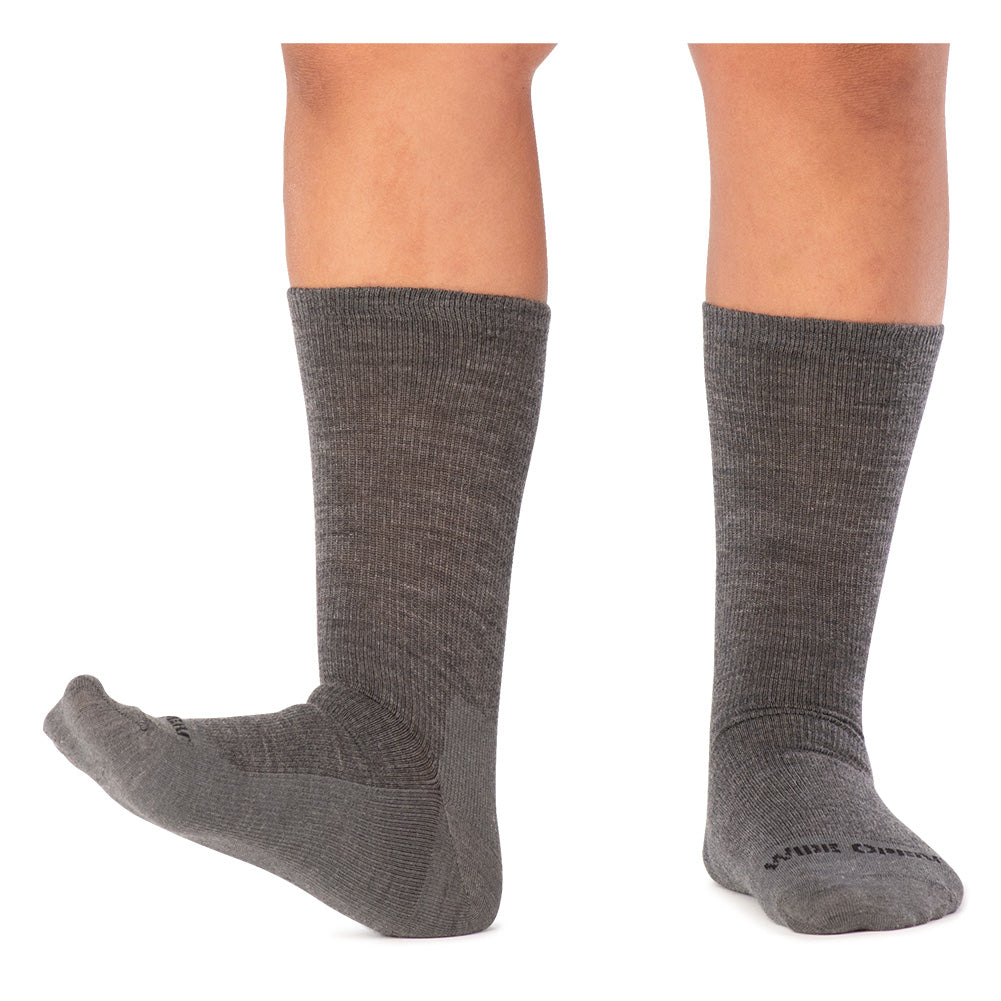 Wide Open Men's Solid Lightweight Crew Socks