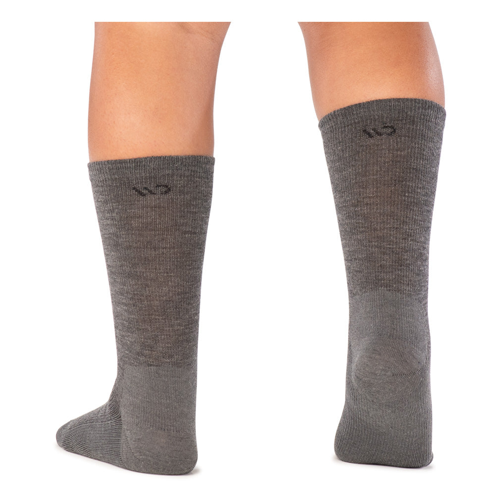 Wide Open Men's Solid Lightweight Crew Socks