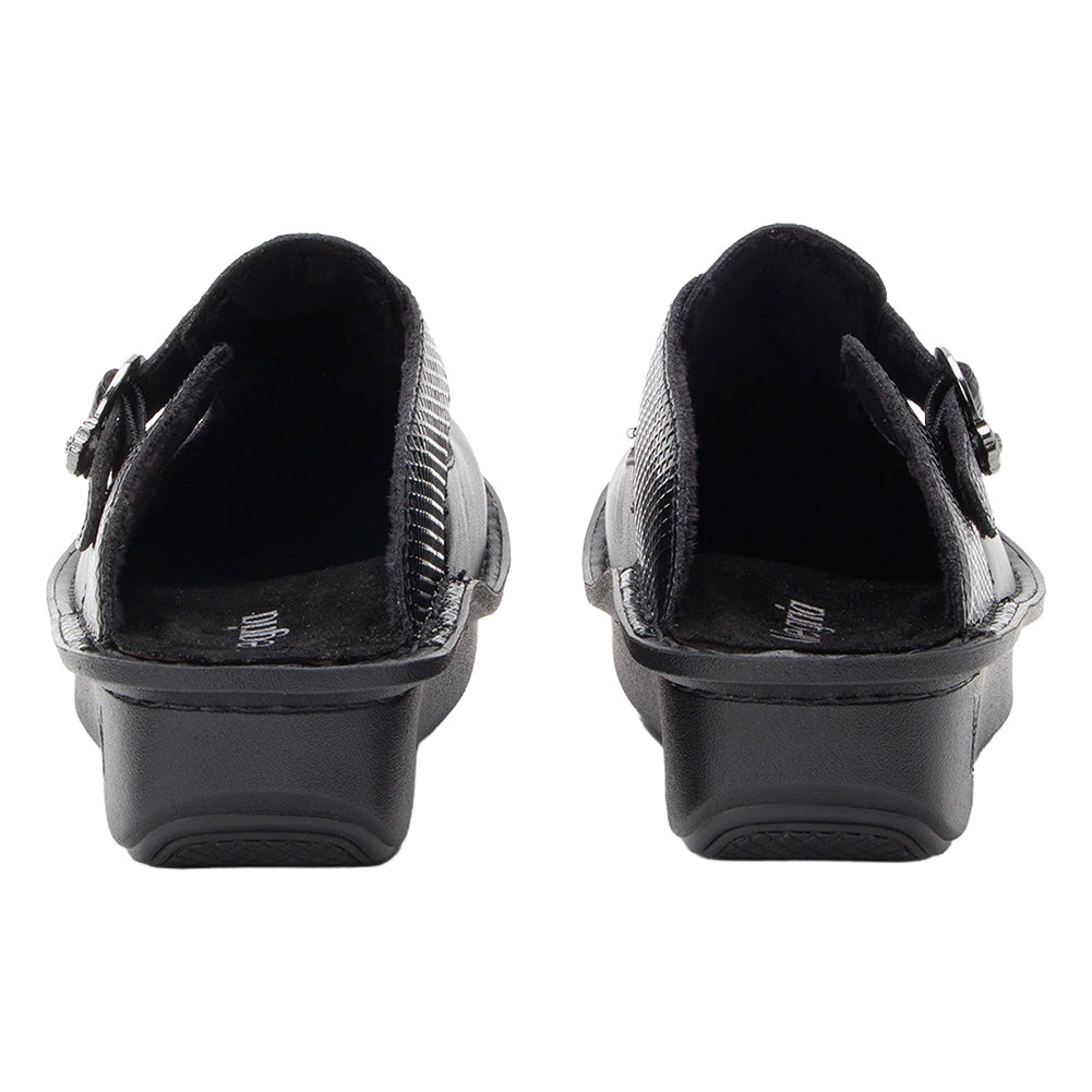 Alegria Women's Classic Black Danish Cookie Clog