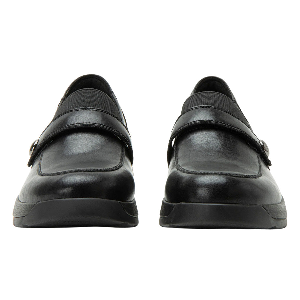 Alegria Women's Janna Black Slip-On Loafer