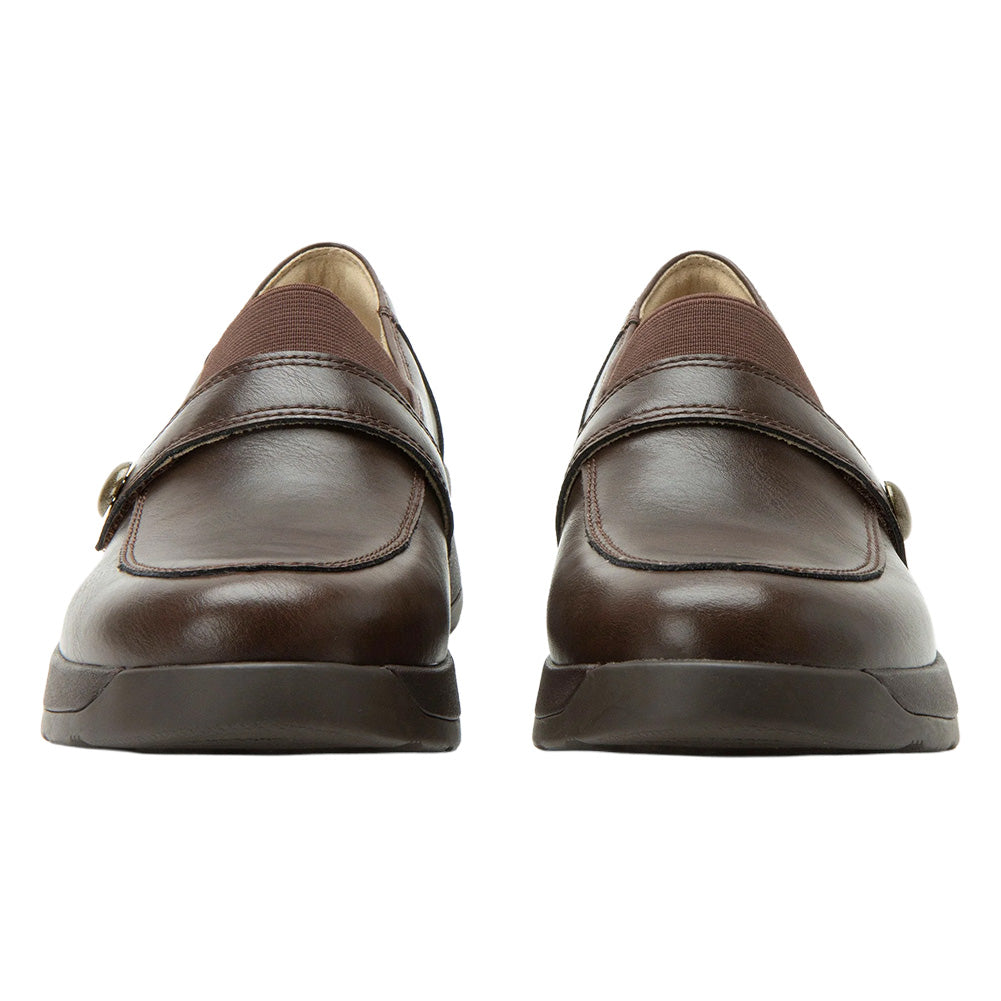 Alegria Women's Janna Dark Chocolate Slip-On Loafer