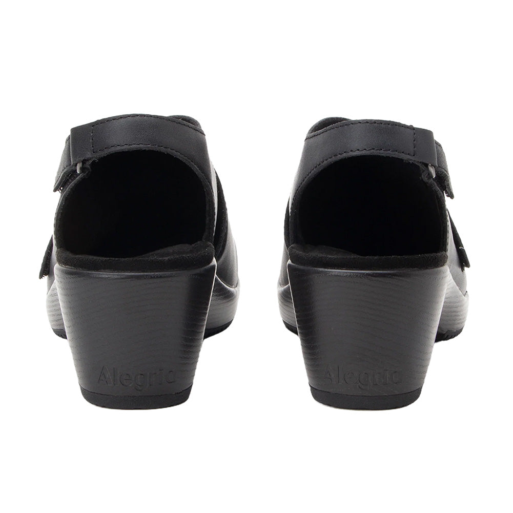 Alegria Women's Maribel Black Slingback Heel
