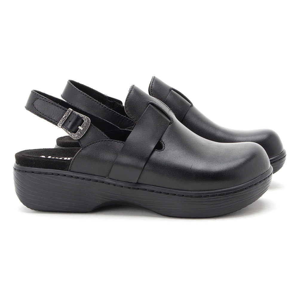 Alegria Women's Olanna Black Slingback Clog