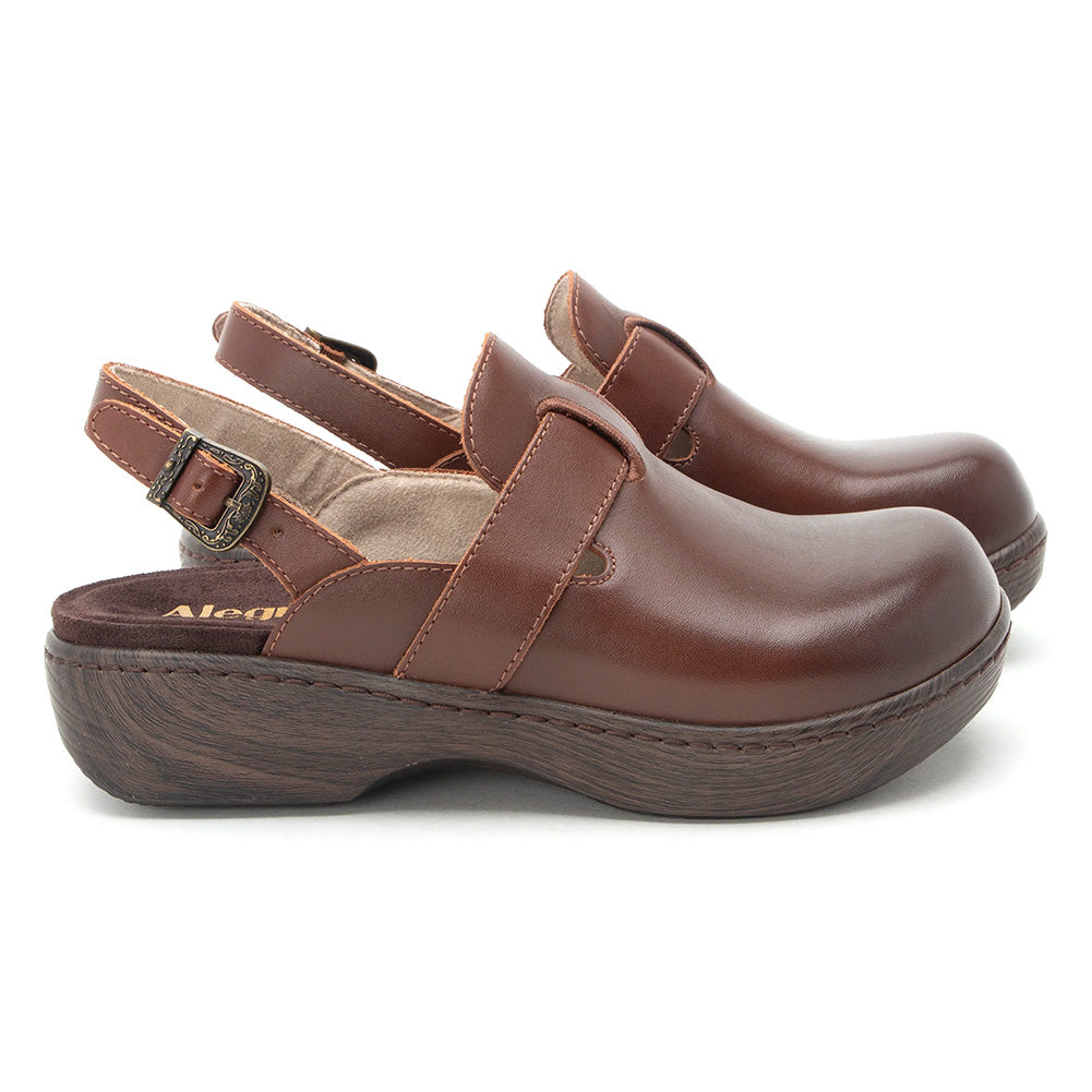 Alegria Women's Olanna Chestnut Slingback Clog